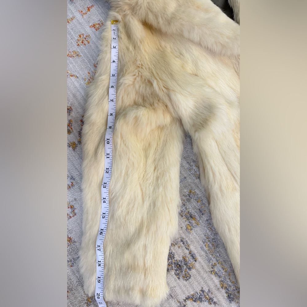 Hooded Rabbit Fur Coat - Picture 7 of 12